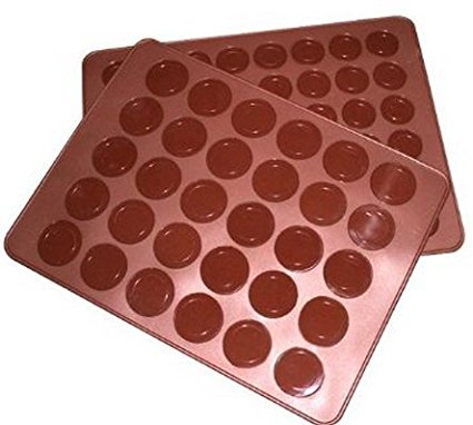 Allforhome(TM) Double sided 48/30 Capacity Macarons Mat Baking mold/Moulds