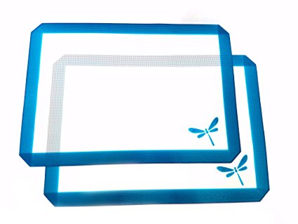 Dragonfly Essentials Extra Large Silicone Baking Mats - Durable and Flexible 11 5/8