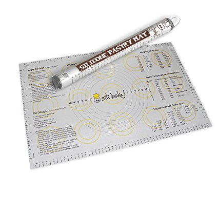 The Original Silicone Pastry Baking Mat with Measurements. Finally a Baking Mat that Really Works. Exclusively Designed in the USA.