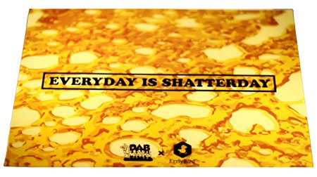 Non-Stick Silicone Dab Mat 8 x 11 inch - Everyday is Shatterday Silicone Mat