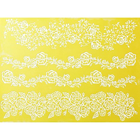 Rose Line Garland Silicone Lace Mat by Chef Alan Tetreault