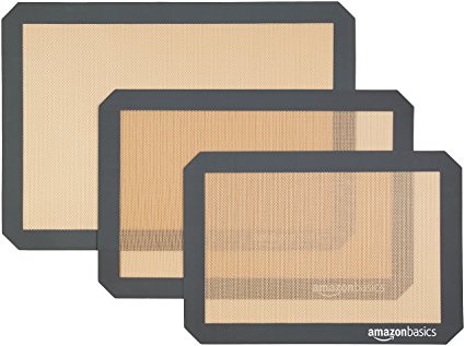 AmazonBasics Silicone Baking Mat - 3-Piece Set