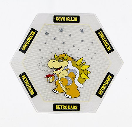 King Koops Non-Stick Dab Mat, 5 Inch Hexagon Sides and and 10 Inch Diameter (white)