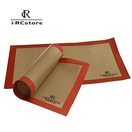 Rc 15.7 X 11 Inch Non Stick Silicone Baking Mat with Folding Ceramic Knife (Pack of 2)