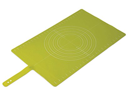 Joseph Joseph 20031 Silicone Roll-Up Pastry Mat with Measurements, Green