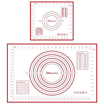 Daixers Silicone Baking Mats Set of 2,Large 23.62