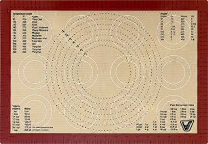 Silicone Baking Mat - 2/3 Sheet Size (Thick & Large 19 2/3