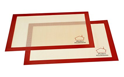 Modern Housewares Silicone Baking Mat, Replaces Parchment Paper, Foil, 16.5