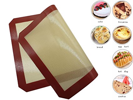 Silicone Baking Mat 16.5x11 inch Baking Sheet - Non Stick Cookie Mat Baking Tray Home Baking