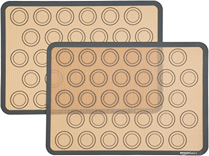 AmazonBasics Silicone Macaron Baking Mat - 2-Pack