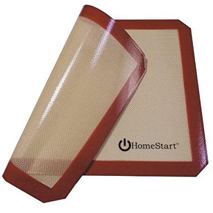 HomeStart Non-Stick Silicone Baking Mat (Half Sheet Size) 11-5/8-Inch x 16-1/2-Inch