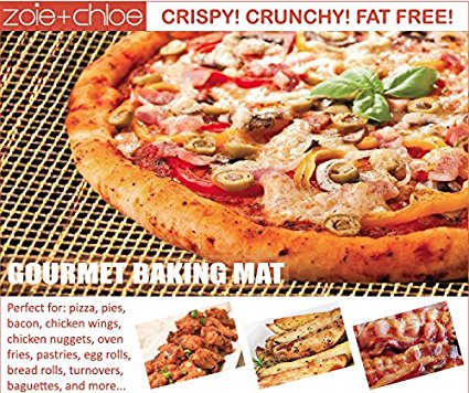 Zoie + Chloe Crispy Crunchy Cooker Baking Mat - Pizza Fries Bacon Nuggets Egg Rolls Tater Tots & More