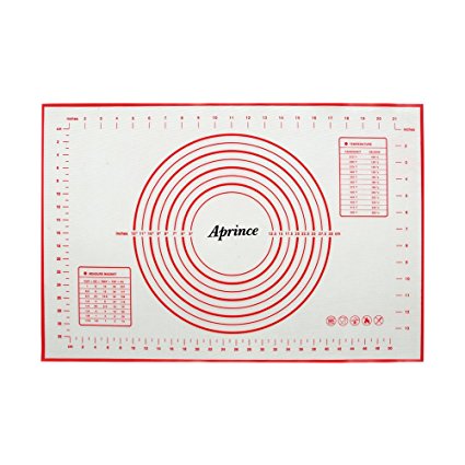 Aprince Silicone Non-Stick Baking Mat Large with Measurements, Non-Slip for Rolling Dough, Cookie Sheet Kneading Mat (Style 3 - 15.75''x23.62'')