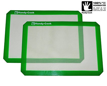 Silicone Baking Mat - 2 Pack - Non-stick - Heat resistant - Evenly bake items