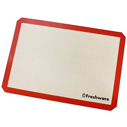 Freshware Silicone Non-Stick Baking Mat, Big (2/3) Size, 19.5 x 13.6 inch, BM-103