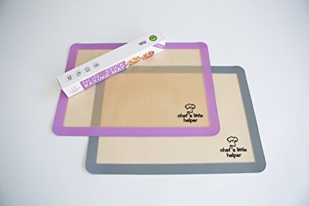 Premium Silicone Baking Mat Set (2 Sheets) for a Healthy Lifestyle, Professional Grade Non-Stick, Heat Resistant, Eco-Friendly, FDA Approved and BPA Free